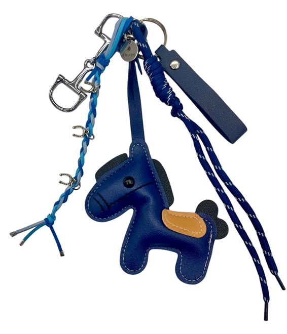 CHARM/ PORTACHIAVI NESTORINO CAVALLO NAVY-SKY Portachiavi 